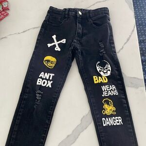 Boys funky black jeans